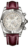 Breitling,Breitling - Chronomat 44 White Gold Polishted Bezel - Croco Strap - Watch Brands Direct