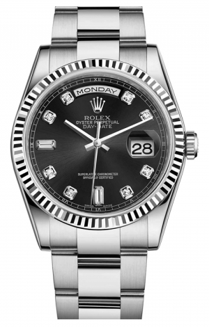 Rolex - Day-Date President White Gold - Fluted Bezel - Watch Brands Direct
 - 1