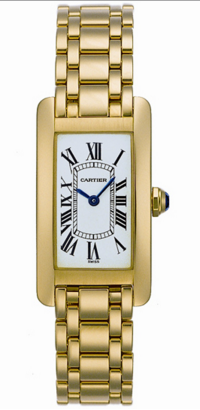 Cartier,Cartier - Tank Americaine Small - Yellow Gold - Watch Brands Direct