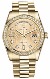 Rolex - Day-Date President Yellow Gold - 52 Diamond Bezel - President - Watch Brands Direct
 - 4