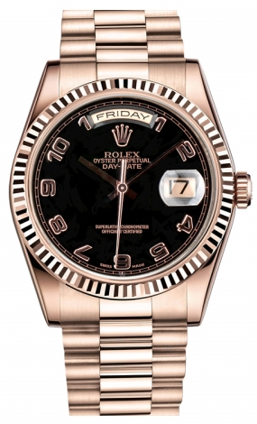 Rolex - Day-Date President Pink Gold - Fluted Bezel - Watch Brands Direct
 - 1