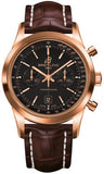 Breitling,Breitling - Transocean Chronograph 38 Red Gold - Croco Strap - Watch Brands Direct