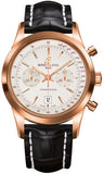 Breitling,Breitling - Transocean Chronograph 38 Red Gold - Croco Strap - Watch Brands Direct