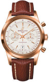 Breitling,Breitling - Transocean Chronograph 38 Red Gold - Sahara Strap - Tang - Watch Brands Direct