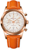 Breitling,Breitling - Transocean Chronograph 38 Red Gold - Sahara Strap - Tang - Watch Brands Direct