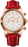 Breitling,Breitling - Transocean Chronograph 38 Red Gold - Sahara Strap - Tang - Watch Brands Direct