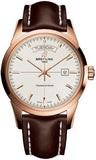 Breitling,Breitling - Transocean Day and Date Red Gold - Leather Strap - Watch Brands Direct