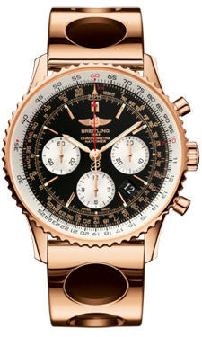 Breitling,Breitling - Navitimer 01 43mm - Red Gold - Air Racer Bracelet - Watch Brands Direct