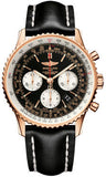 Breitling,Breitling - Navitimer 01 43mm - Red Gold - Leather Strap - Watch Brands Direct