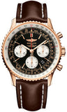 Breitling,Breitling - Navitimer 01 43mm - Red Gold - Leather Strap - Watch Brands Direct