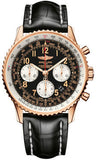 Breitling,Breitling - Navitimer 01 43mm - Red Gold - Croco Strap - Watch Brands Direct