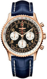 Breitling,Breitling - Navitimer 01 43mm - Red Gold - Croco Strap - Watch Brands Direct
