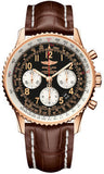 Breitling,Breitling - Navitimer 01 43mm - Red Gold - Croco Strap - Watch Brands Direct