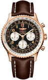 Breitling,Breitling - Navitimer 01 43mm - Red Gold - Leather Strap - Watch Brands Direct