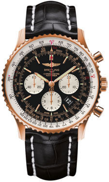Breitling,Breitling - Navitimer 01 46mm - Red Gold - Croco Strap - Watch Brands Direct