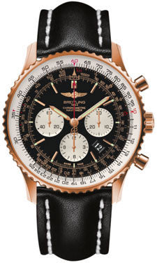 Breitling,Breitling - Navitimer 01 46mm - Red Gold - Leather Strap - Watch Brands Direct