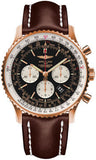 Breitling,Breitling - Navitimer 01 46mm - Red Gold - Leather Strap - Watch Brands Direct