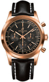 Breitling,Breitling - Transocean Chronograph Red Gold - Leather Strap - Watch Brands Direct