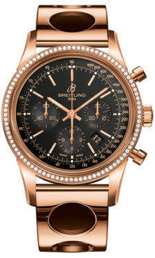 Breitling,Breitling - Transocean Chronograph Red Gold - Diamond Bezel - Air Racer Bracelet - Watch Brands Direct