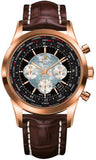 Breitling,Breitling - Transocean Chronograph Unitime Red Gold - Croco Strap - Watch Brands Direct
