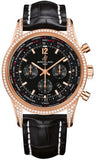 Breitling,Breitling - Transocean Unitime Pilot Red Gold Diamonds - Watch Brands Direct