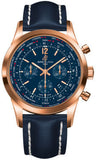 Breitling,Breitling - Transocean Unitime Pilot Satin Red Gold - Watch Brands Direct