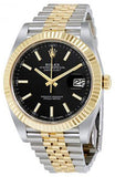 Rolex,Rolex - Datejust 41mm - Stainless Steel and Yellow Gold - Fluted Bezel - Watch Brands Direct