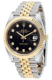 Rolex,Rolex - Datejust 41mm - Stainless Steel and Yellow Gold - Fluted Bezel - Watch Brands Direct