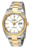 Rolex,Rolex - Datejust 41mm - Stainless Steel and Yellow Gold - Fluted Bezel - Watch Brands Direct