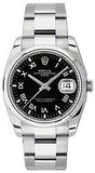 Rolex,Rolex - Date 34mm Domed Bezel - Oyster Bracelet - Watch Brands Direct