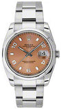 Rolex,Rolex - Date 34mm Domed Bezel - Oyster Bracelet - Watch Brands Direct