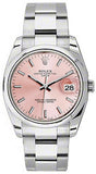 Rolex,Rolex - Date 34mm Domed Bezel - Oyster Bracelet - Watch Brands Direct