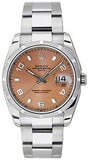 Rolex,Rolex - Date 34mm Engine Turned Bezel - Oyster Bracelet - Watch Brands Direct