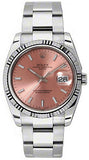 Rolex,Rolex - Date 34mm Fluted Bezel - Oyster Bracelet - Watch Brands Direct