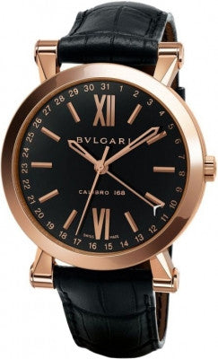 Bulgari,Bulgari - Sotirio Bulgari Central Date 43mm - Rose Gold - Watch Brands Direct