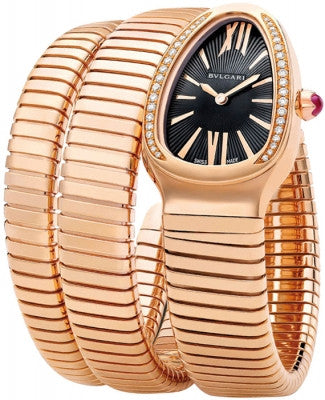 Bulgari,Bulgari - Serpenti Tubogas 35mm - Rose Gold - Two Twirl Bracelet - Watch Brands Direct