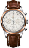 Breitling - Transocean Chronograph 38 Steel And Gold - Croco Strap - Watch Brands Direct
 - 3
