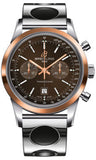 Breitling,Breitling - Transocean Chronograph 38 Steel And Gold - Air Racer Bracelet - Watch Brands Direct