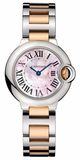 Cartier,Cartier - Ballon Bleu 28mm - Steel and Pink Gold - Watch Brands Direct