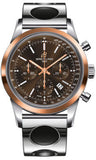 Breitling,Breitling - Transocean Chronograph Steel and Gold - Bracelet - Watch Brands Direct