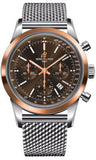 Breitling,Breitling - Transocean Chronograph Steel and Gold - Bracelet - Watch Brands Direct