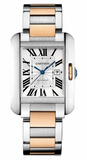 Cartier,Cartier - Tank Anglaise Stainless Steel and Pink Gold - Watch Brands Direct
