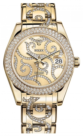 Rolex - Datejust Pearlmaster 34 Yellow Gold - 116 Diamond Bezel - Watch Brands Direct
