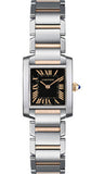 Cartier,Cartier - Tank Francaise Small - Steel and Pink Gold - Watch Brands Direct