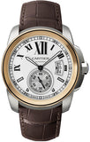 Cartier,Cartier - Calibre de Cartier Automatic Steel and Pink Gold - Watch Brands Direct