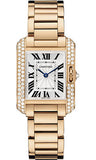 Cartier,Cartier - Tank Anglaise Pink Gold With Diamonds - Watch Brands Direct