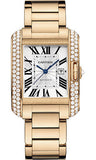 Cartier,Cartier - Tank Anglaise Pink Gold With Diamonds - Watch Brands Direct