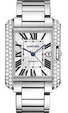 Cartier,Cartier - Tank Anglaise White Gold With Diamonds - Watch Brands Direct