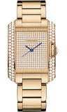Cartier,Cartier - Tank Anglaise Pink Gold With Diamonds - Watch Brands Direct