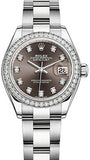 Rolex - Lady Datejust 28mm - Stainless Steel and White Gold - Diamond Bezel